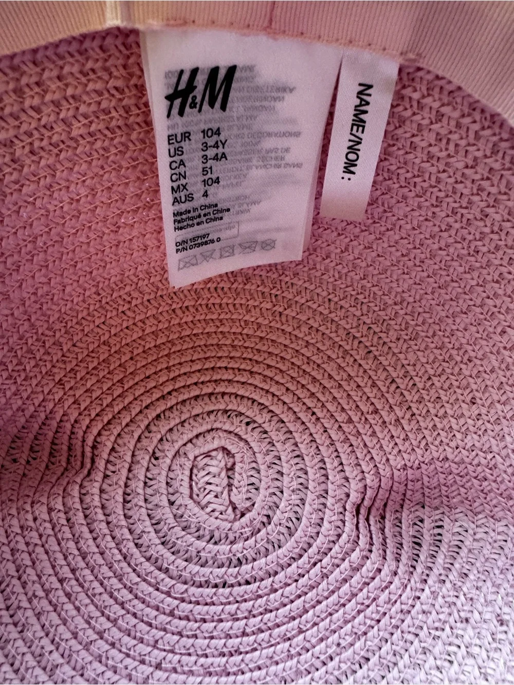 H&M Hat with Cat Ears, Pink, 3-4Y